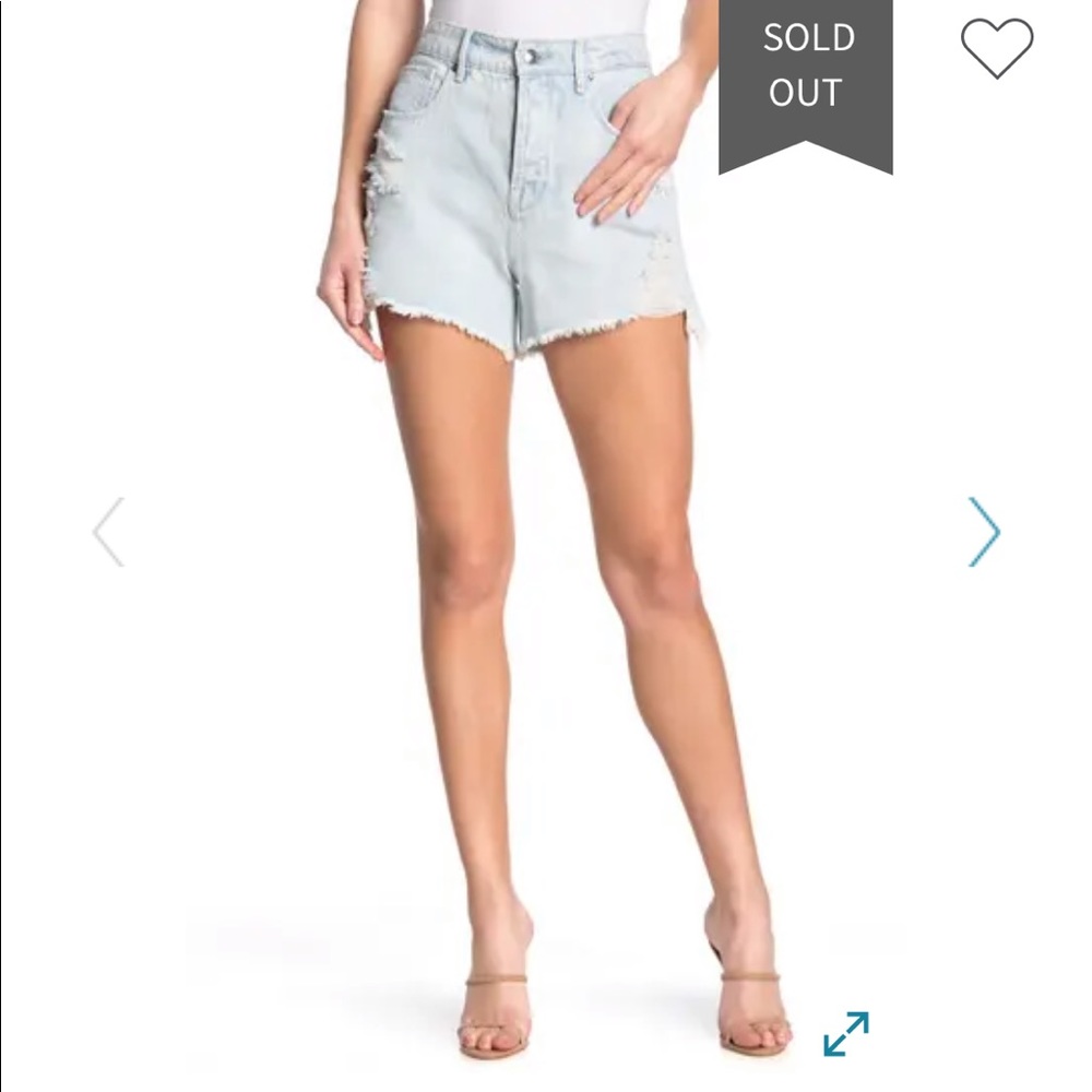 Good American Bombshell High Waist Jean Short, 18